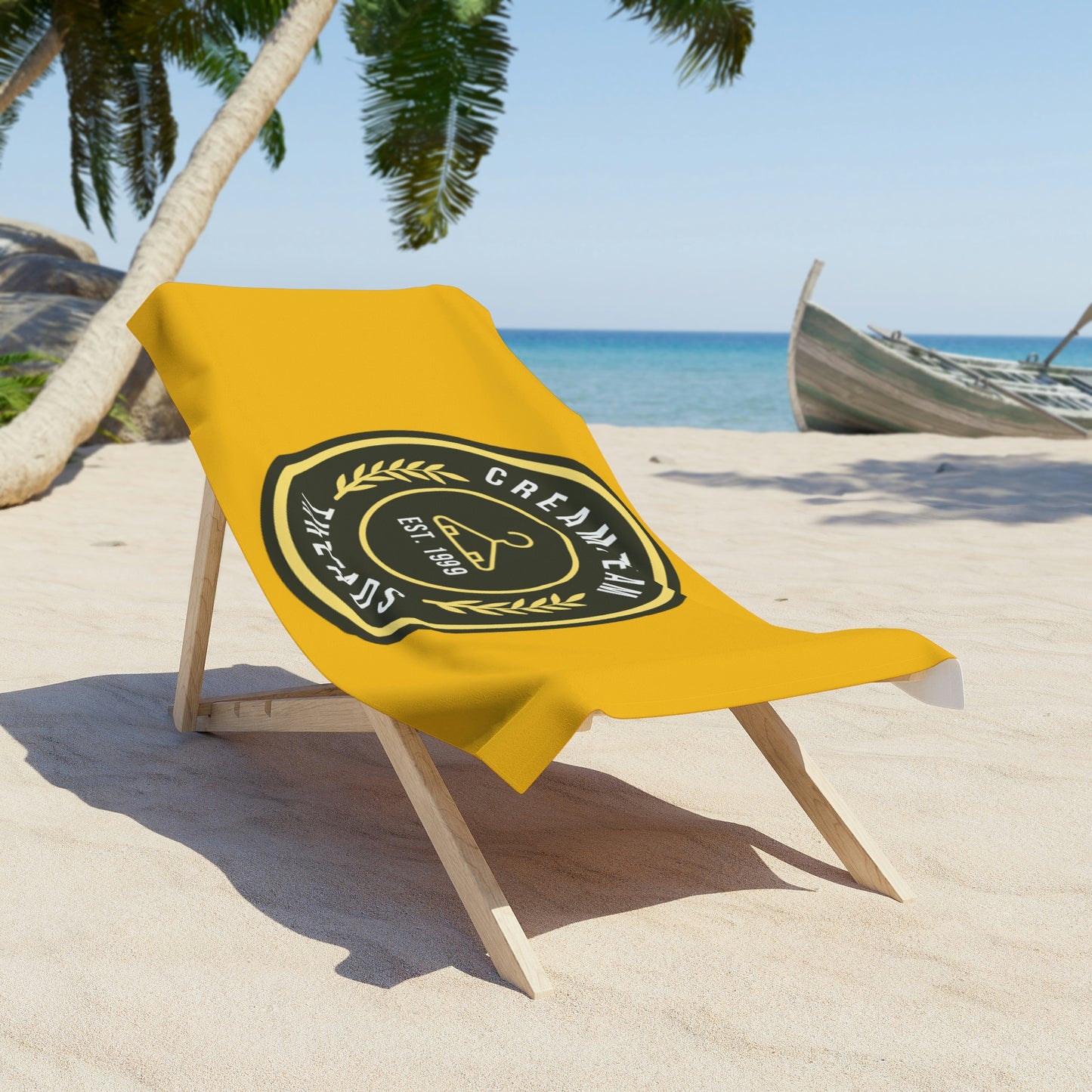 Cream Team Beach Towel