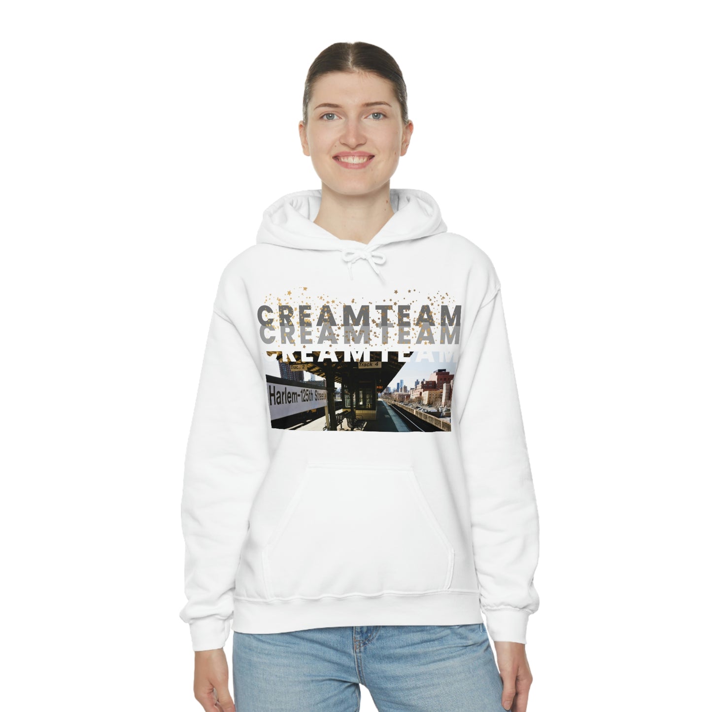 Cream Team Hooded Sweatshirt