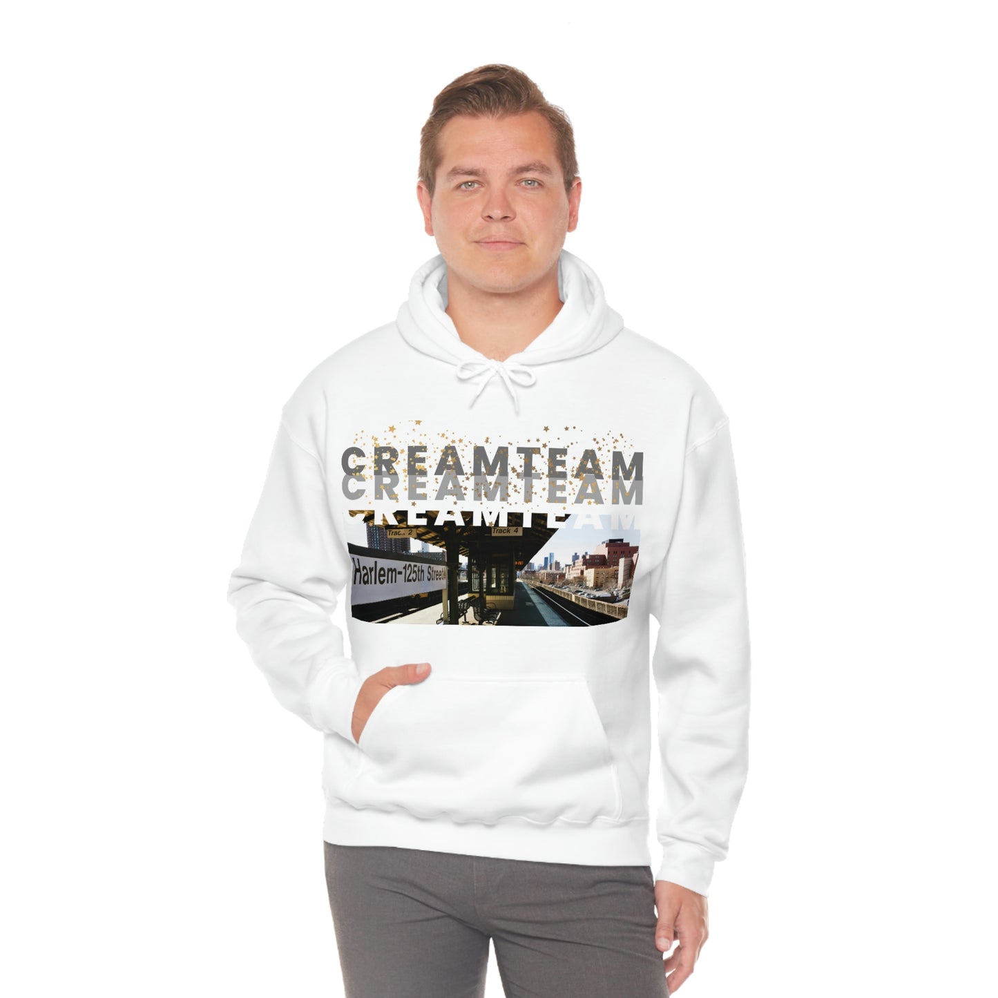 Cream Team Hooded Sweatshirt