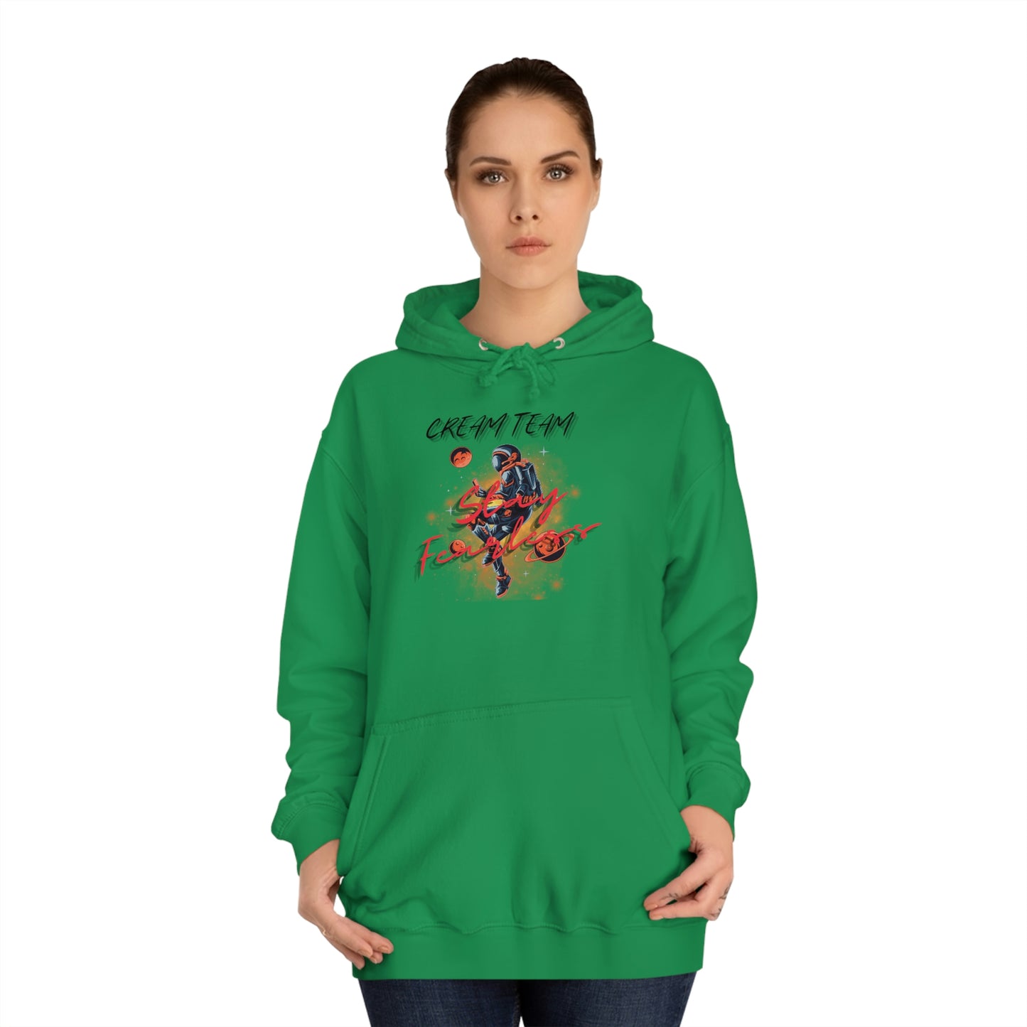 Cream Space College Hoodie