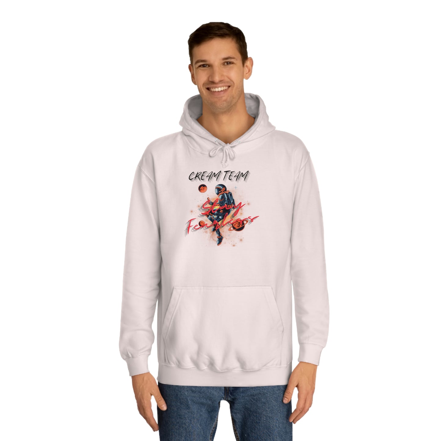 Cream Space College Hoodie