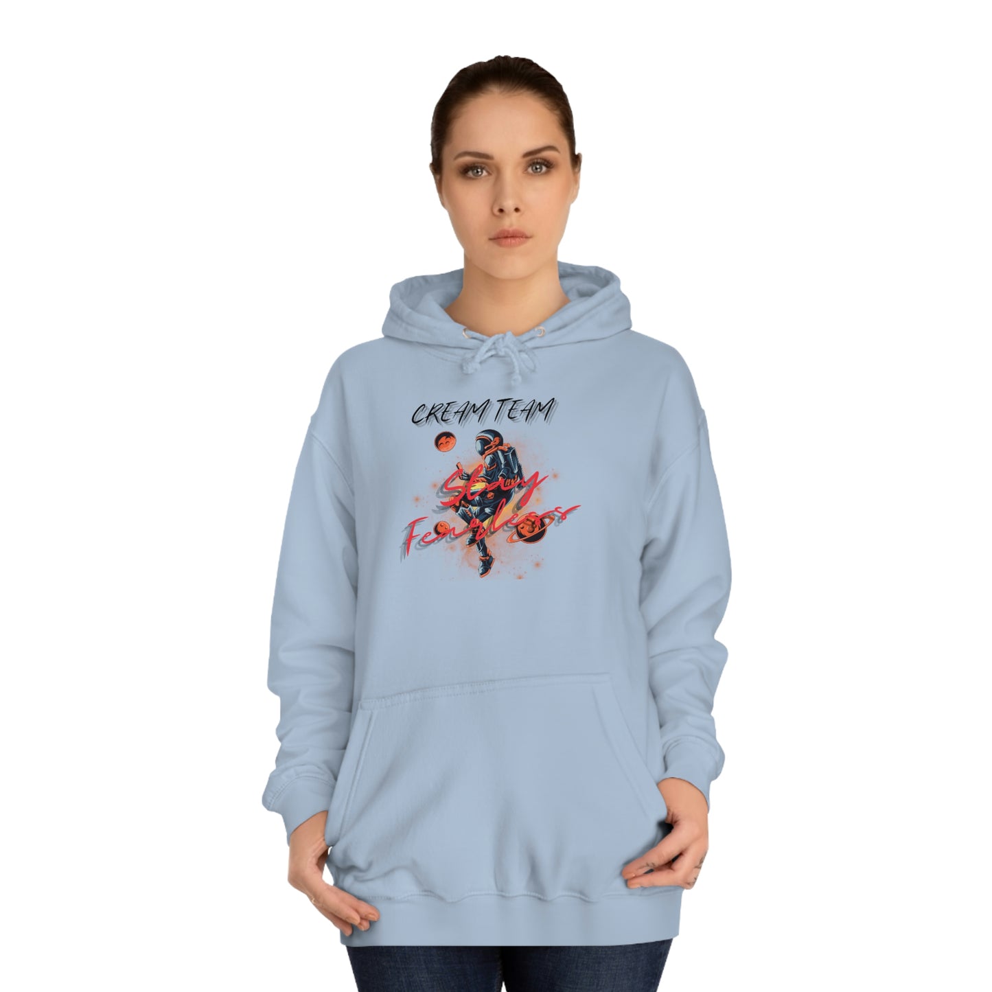 Cream Space College Hoodie