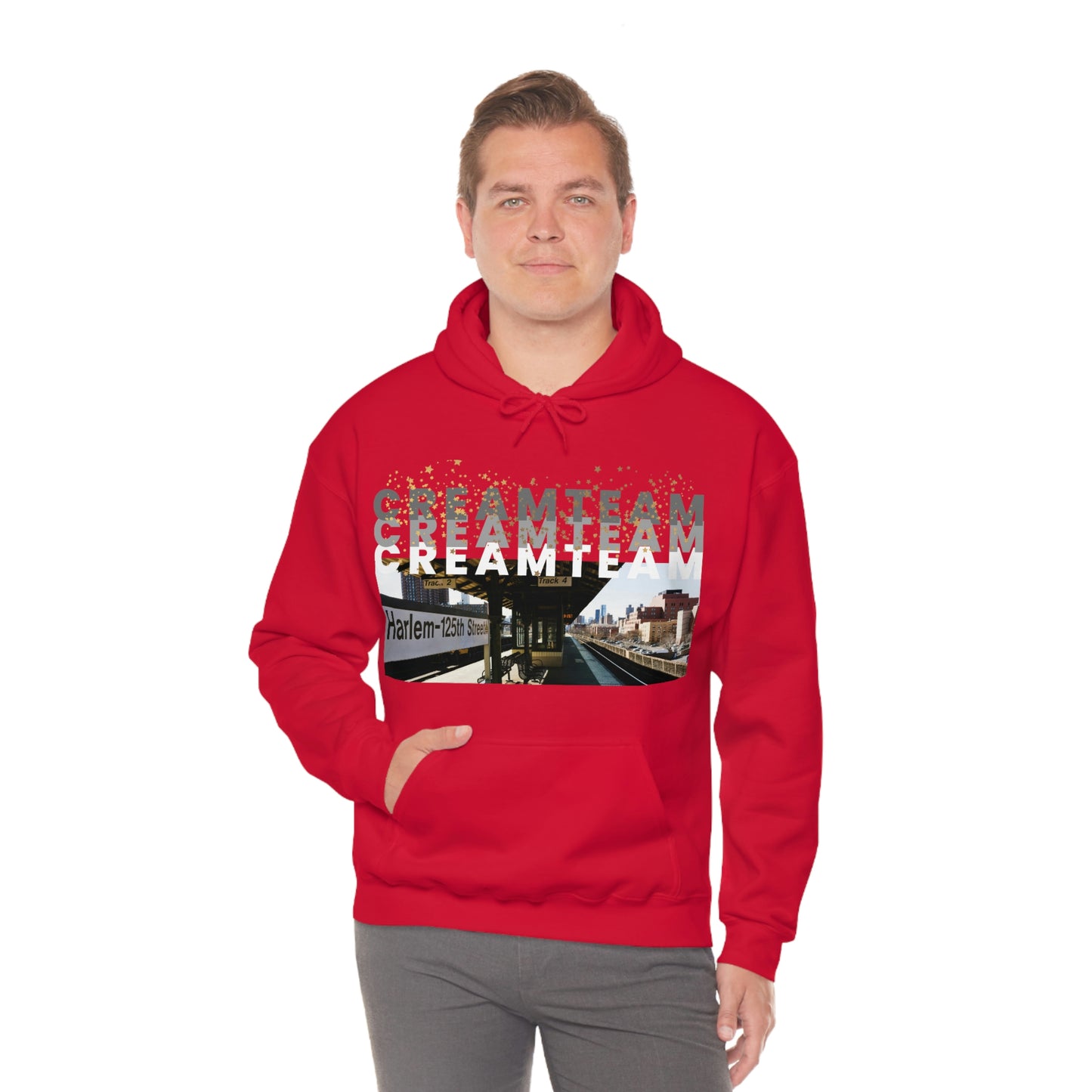 Cream Team Hooded Sweatshirt