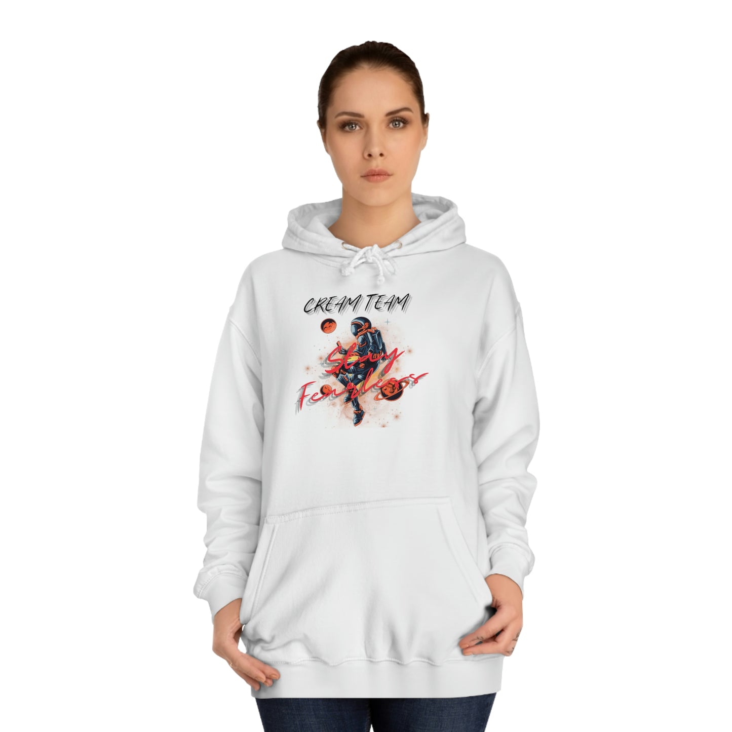 Cream Space College Hoodie