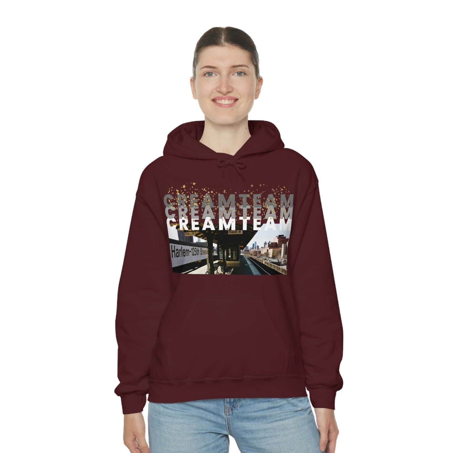 Cream Team Hooded Sweatshirt