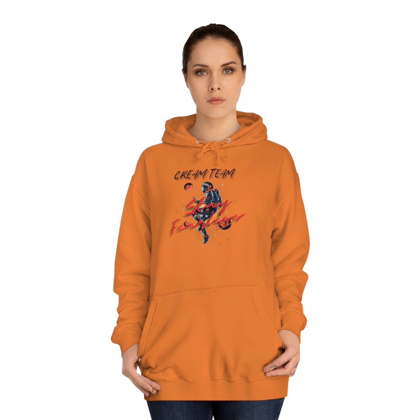 Cream Space College Hoodie