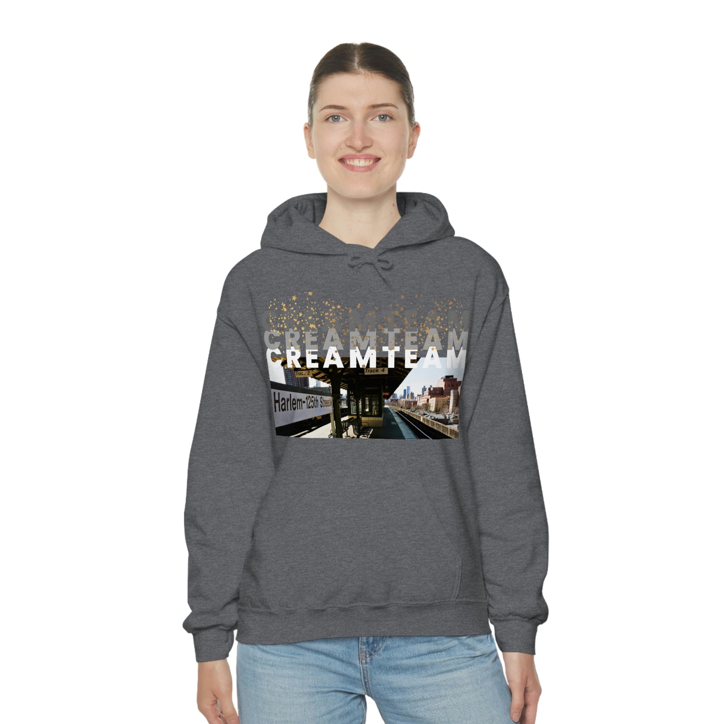 Cream Team Hooded Sweatshirt