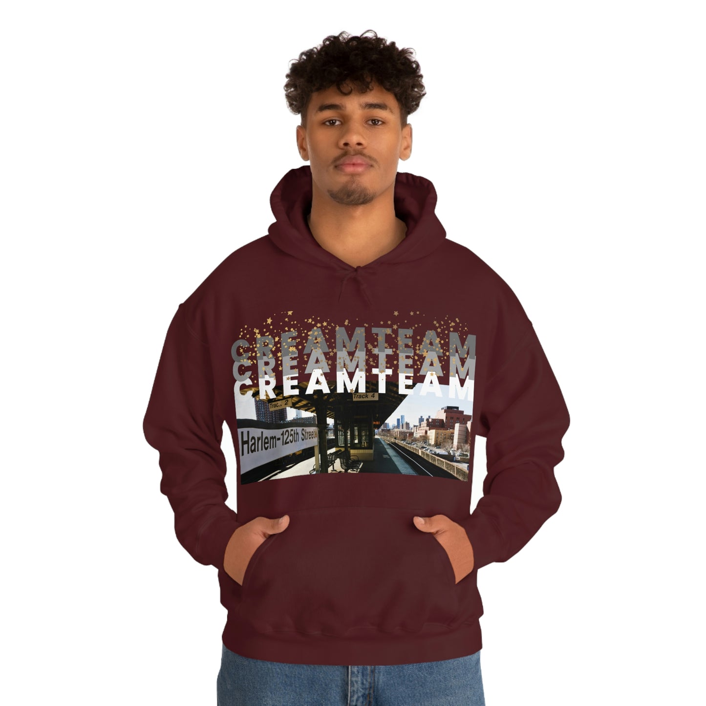 Cream Team Hooded Sweatshirt