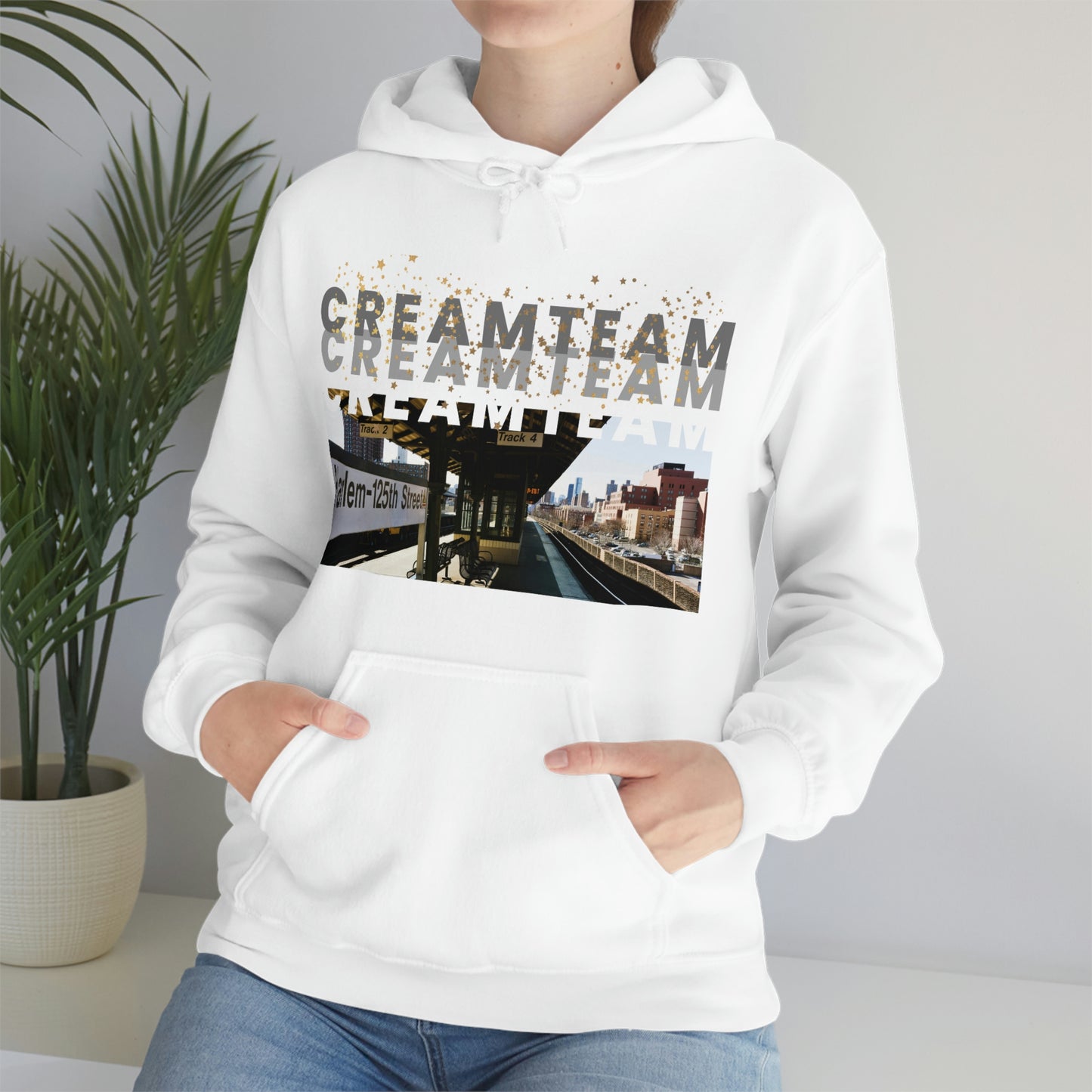 Cream Team Hooded Sweatshirt