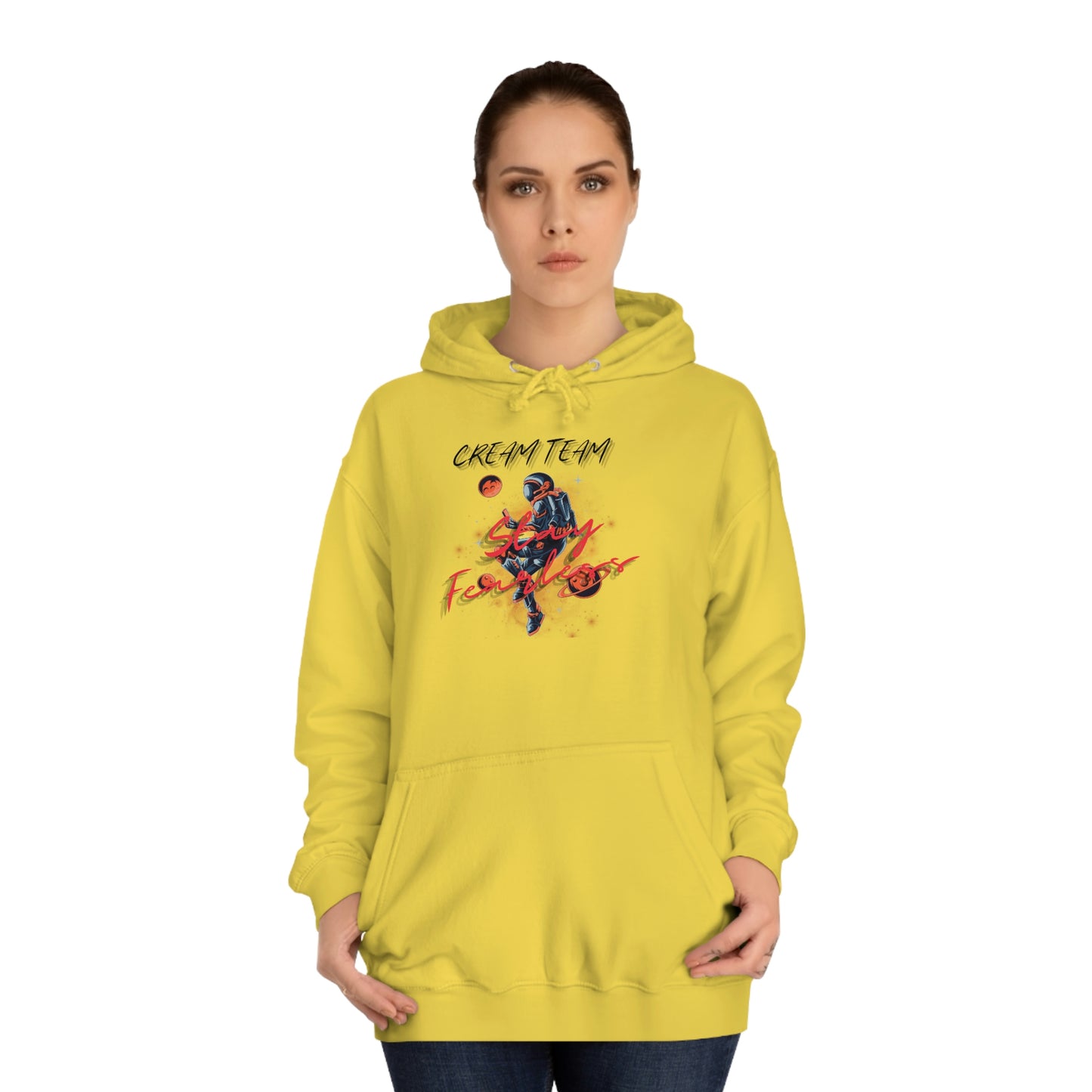 Cream Space College Hoodie