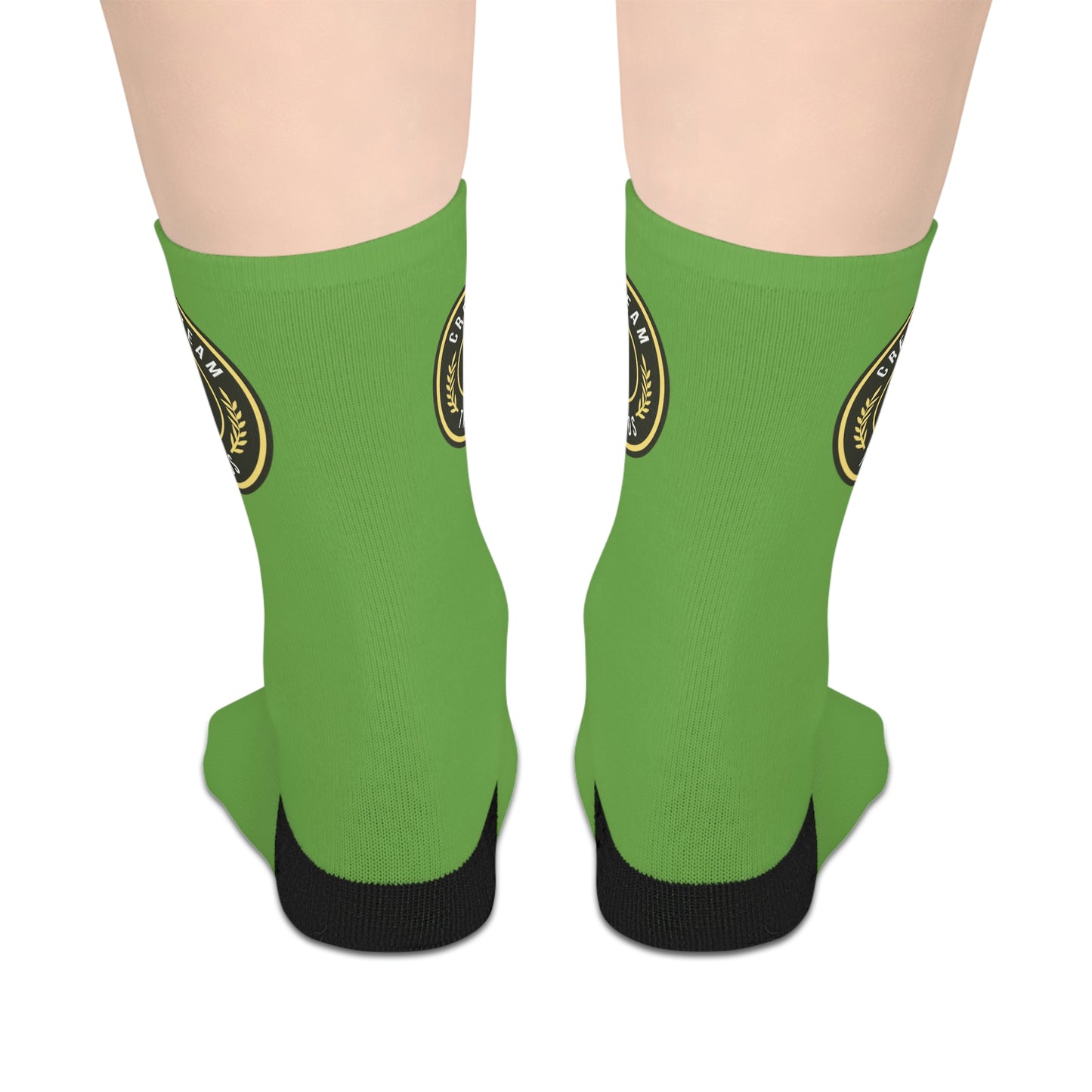 Cream Team Logo Socks