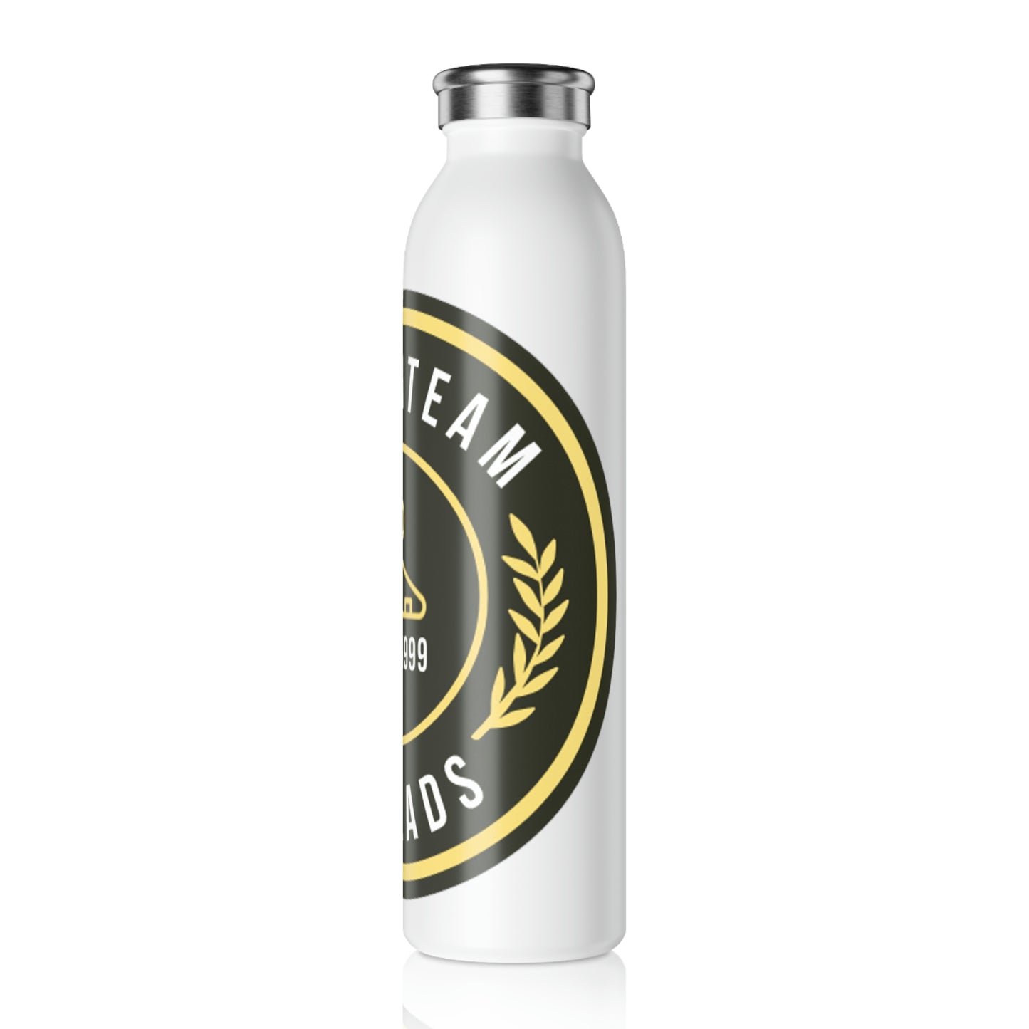 Cream Team Logo Water Bottle