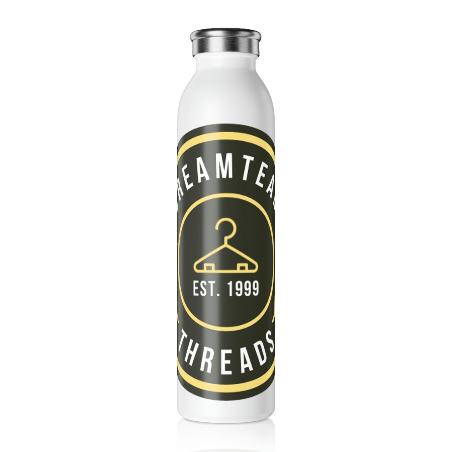 Cream Team Logo Water Bottle