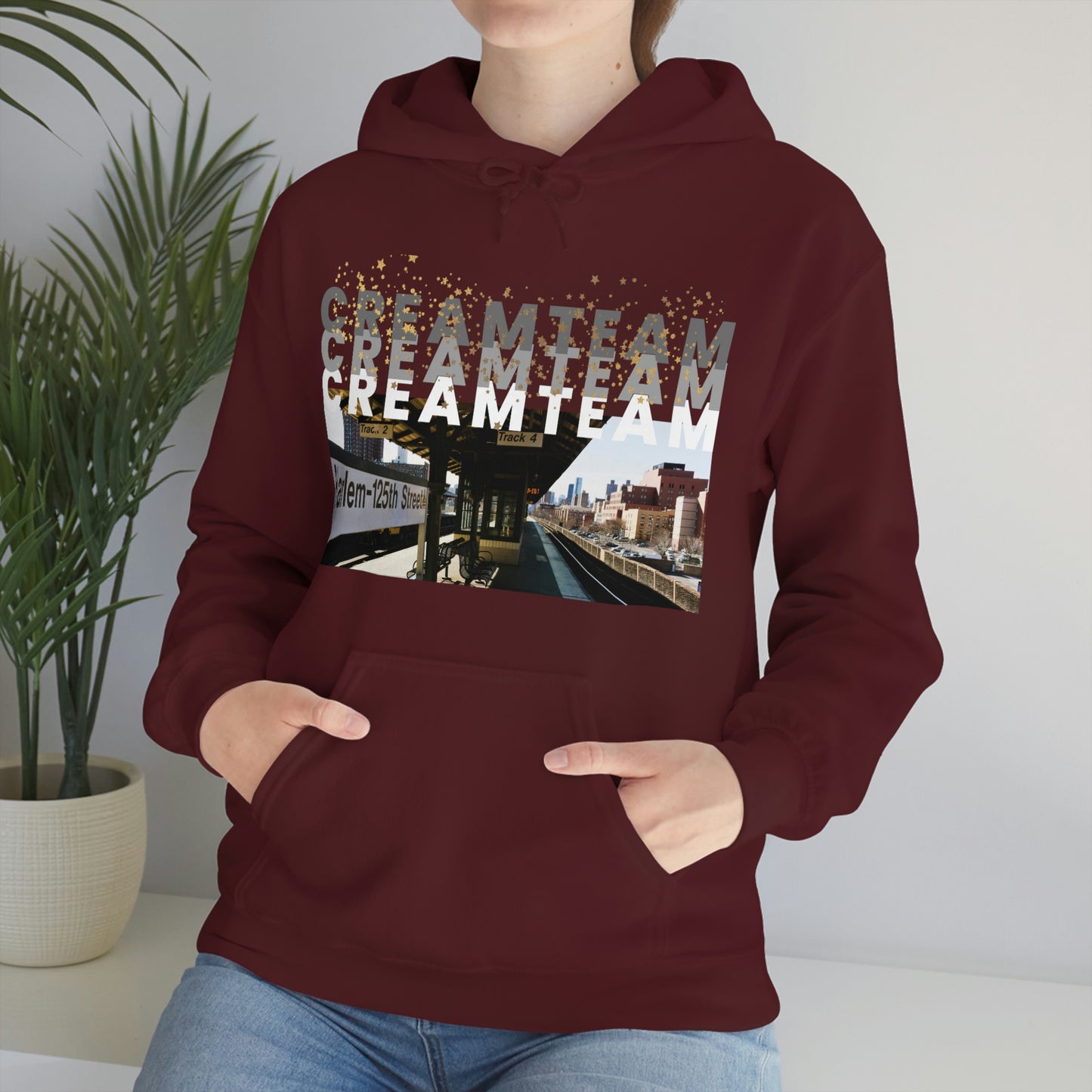 Cream Team Hooded Sweatshirt