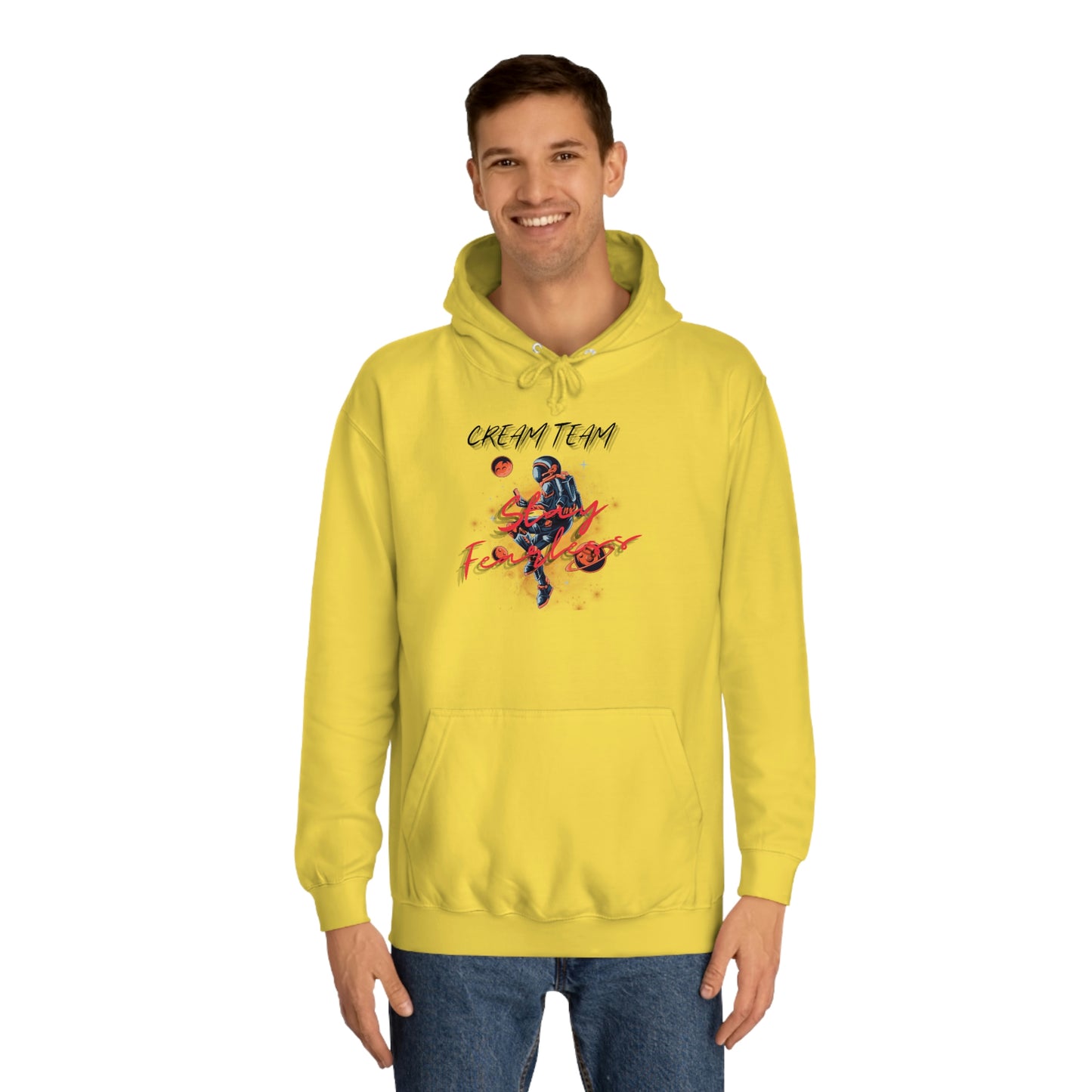 Cream Space College Hoodie