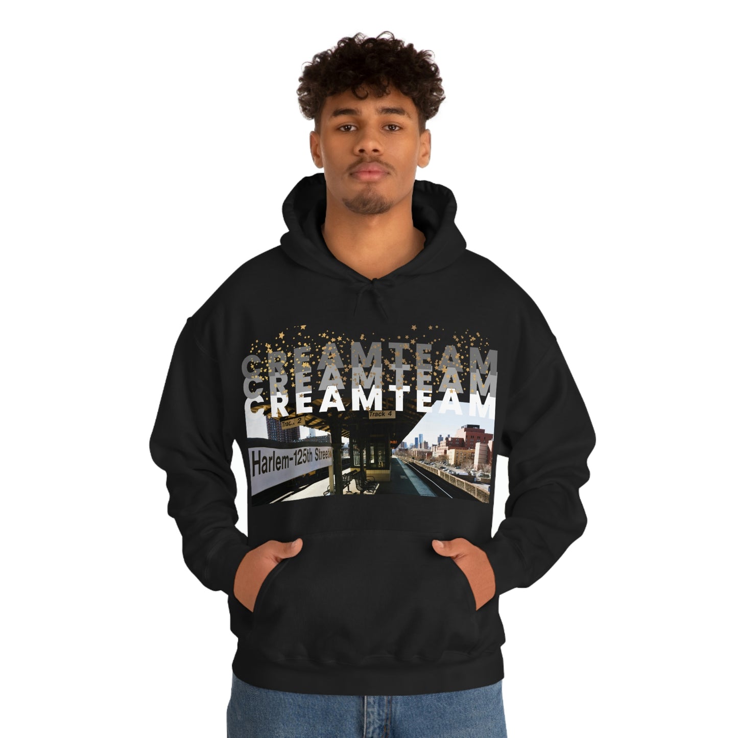 Cream Team Hooded Sweatshirt