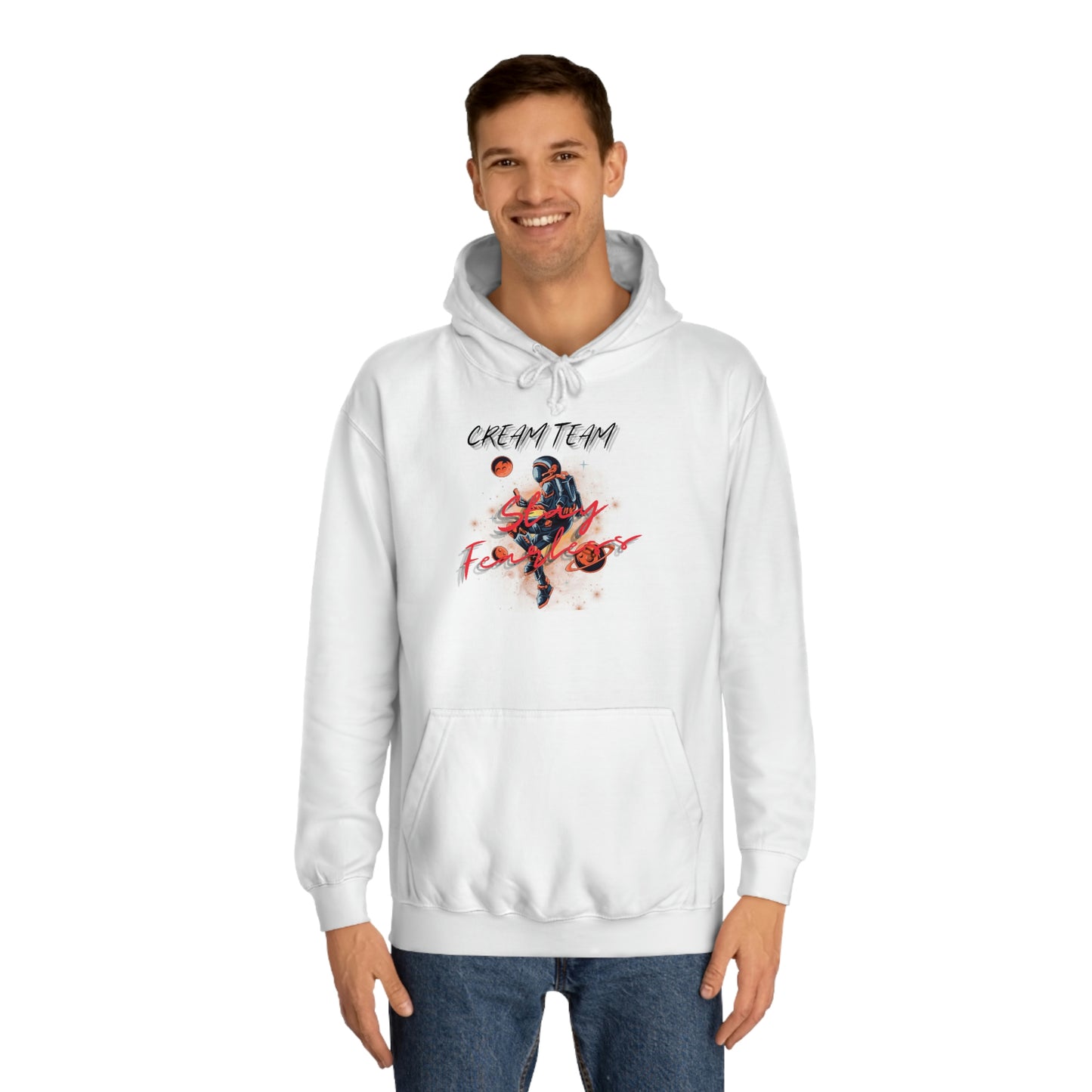 Cream Space College Hoodie