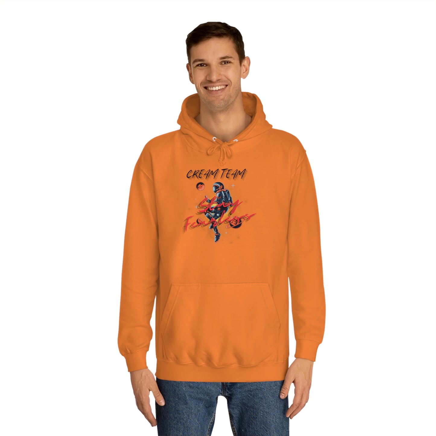 Cream Space College Hoodie