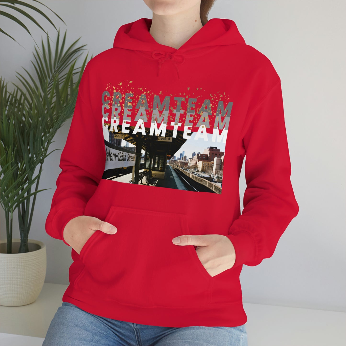 Cream Team Hooded Sweatshirt