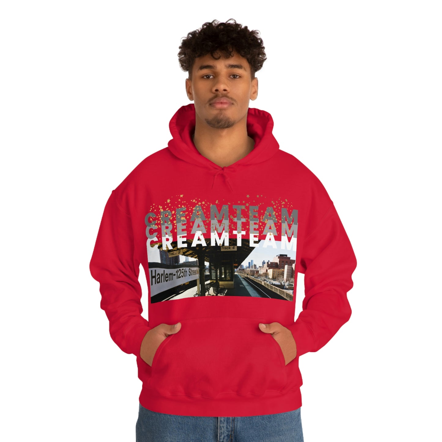 Cream Team Hooded Sweatshirt