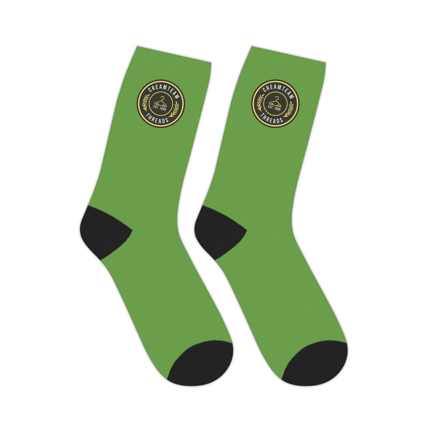 Cream Team Logo Socks
