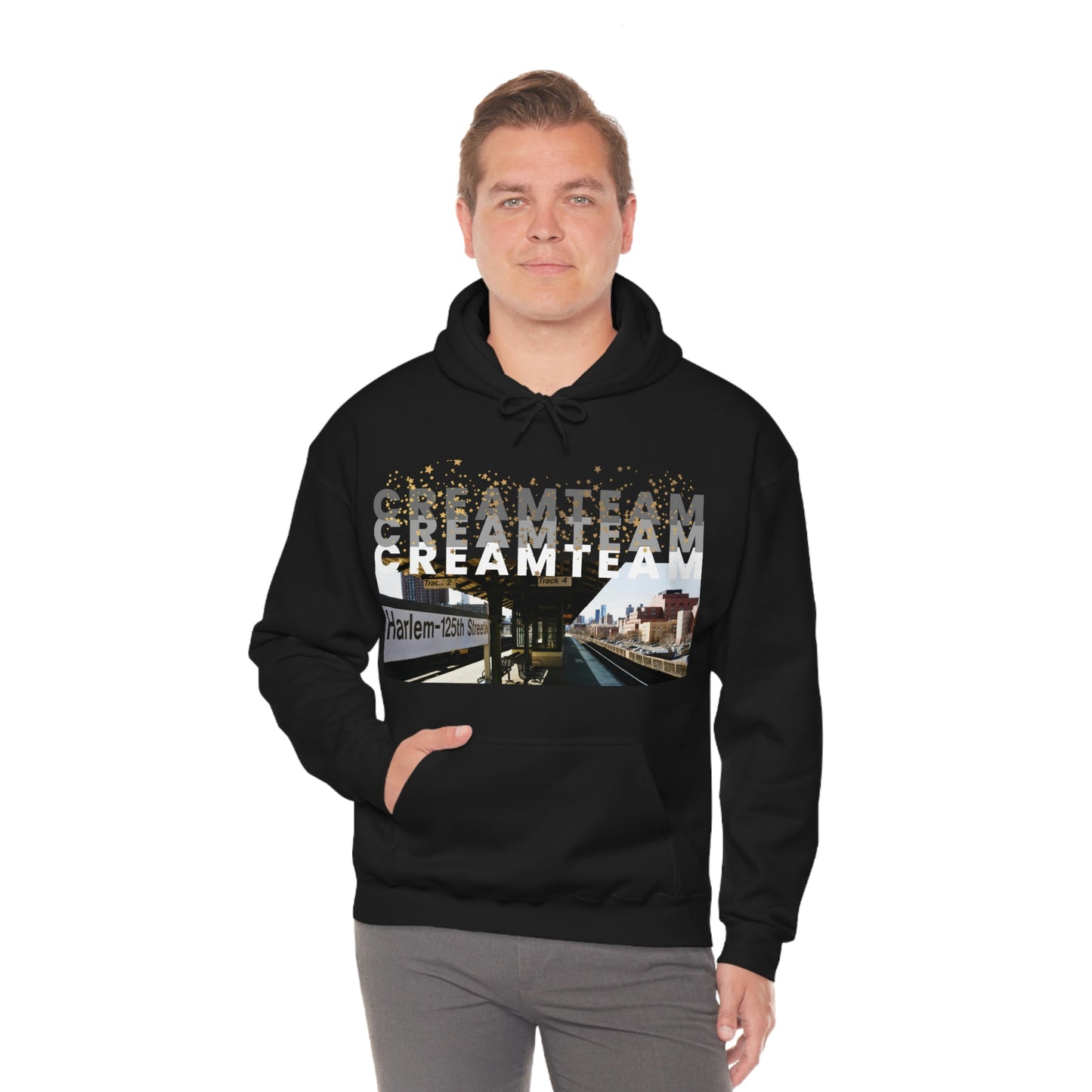 Cream Team Hooded Sweatshirt