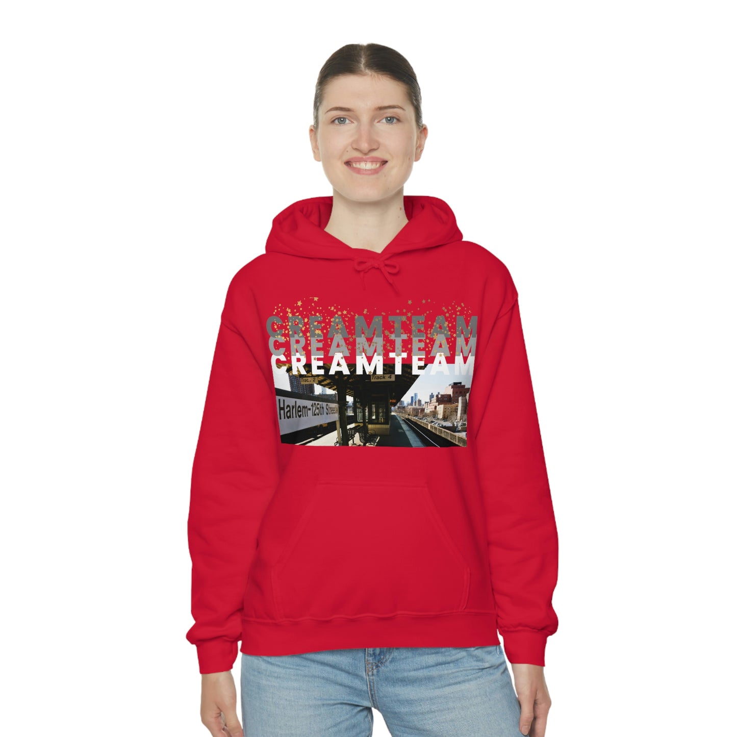 Cream Team Hooded Sweatshirt